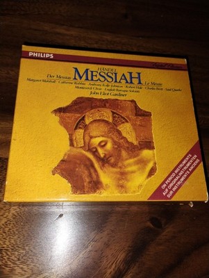 JOHN ELIOT GARDINER, MARSHALL HANDEL Messiah PHILIPS 3xCDs full silver NM