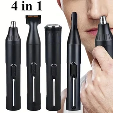 4 in 1 Nose Face Eyebrow Trimmer & Ear Hair Remover Beard Shaving Clipper Unisex