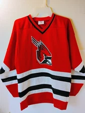 Vintage Ball State Cardinals Hockey Jersey K1 Sportswear Size YM