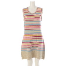 CHANEL cotton Knit sleeveless top with striped pattern one piece P40397 mult...