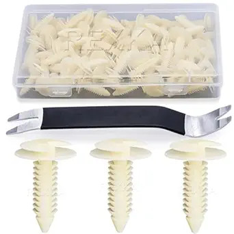 51pcs Door Trim Panel Retainer Clip Compatible with 36313 Color: 50pcs+Remover