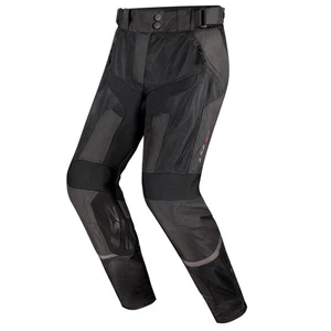 LS2 Como Air Ladies Summer Motorcycle Trousers Mesh Motorbike Pants Black Grey