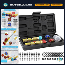 Universal Ac Valve Core Removal Tool Kit - 20 Cores O-rings For R134ar1234yf