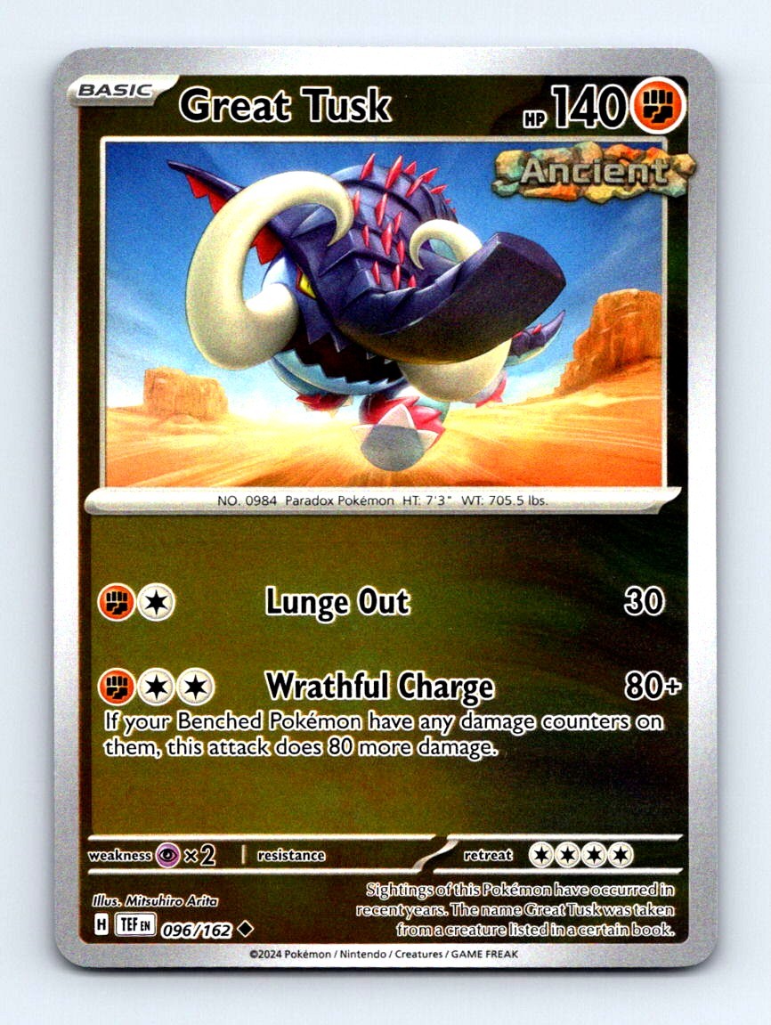 #96 2024 Temporal Forces { Great Tusk REVERSE HOLO