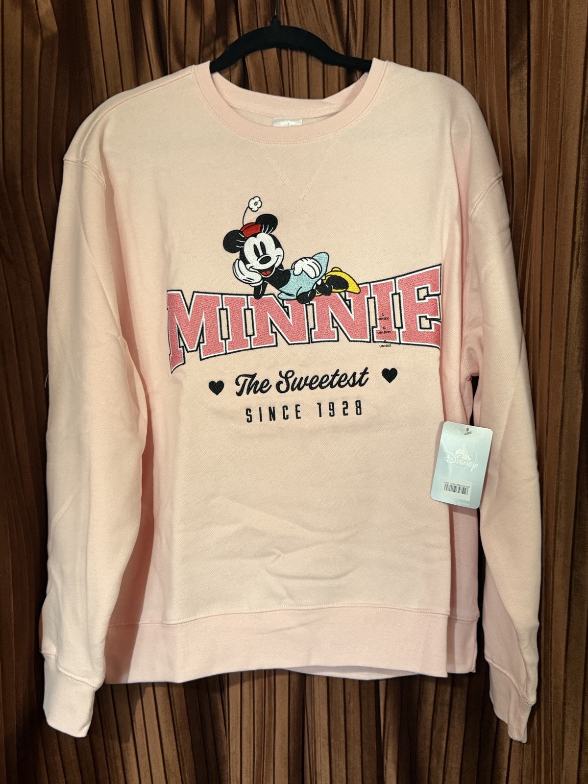 Disney Minnie Mouse Graphic Sweatshirt Pink Large NWT Disney store exclusive image 5