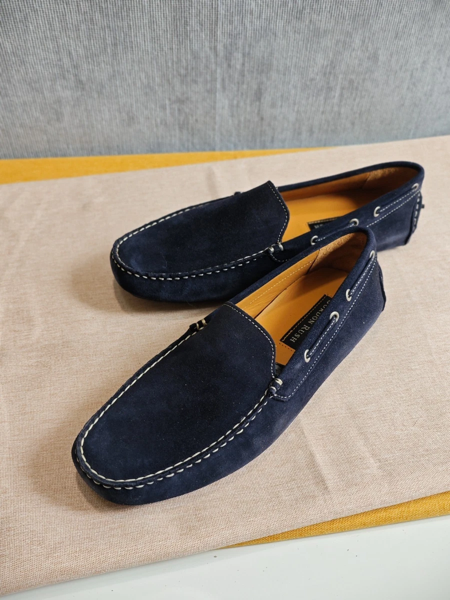 Gordon Rush Blue Suede Loafers Men size 8.5 , good condition Gordon Rush Dress Shoes Men main image 3