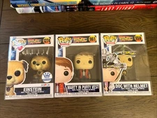 Funko Pop! Movies: Back To The Future w/Protector Cases  959, 961, 1274