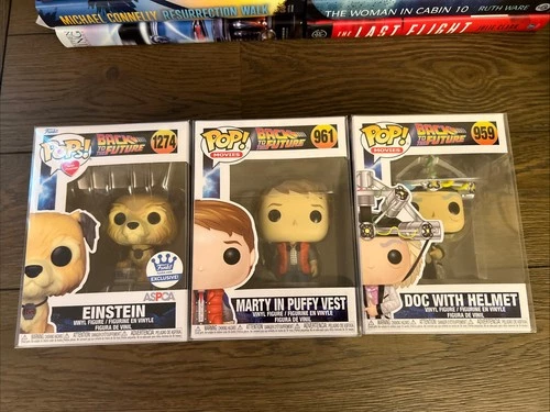 Funko Pop! Movies: Back To The Future w/Protector Cases  959, 961, 1274