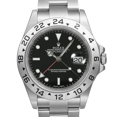 ROLEX Explorer 2 16570 schwarz Gehäusegröße 40mm x 40mm gebrauchte Herrenuhr ...