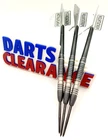 20g 90% Tungsten Darts Set Black coated Barrels, Stems, Pentathlon Dart Flights
