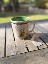 Vintage Hallmark Coffee Mug Peanuts Snoopy Charlie Brown Take A Little Time EUC