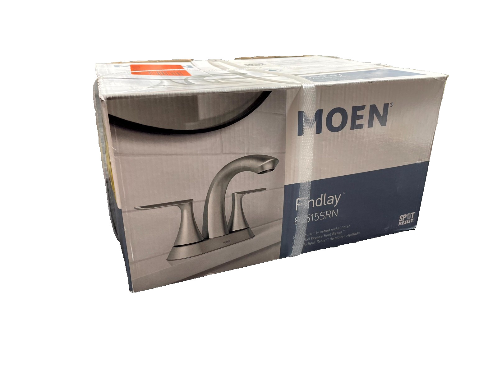 Moen Findlay 4" Centerset 2-Handle Bathroom Faucet in Spot R