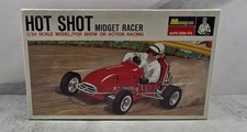 RARE  Vintage 1967 Monogram Hot Shot Midget Racer Model Kit