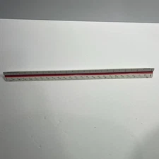 Alvin 240P 12" Triangular Drafting Engineer Scale Ruler Tri-Color US 