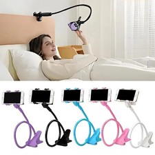 Cell Phone Holder Flexible Gooseneck Stand Bed Desk Clamp Mount for iPhone
