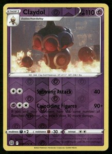 Claydol 059/172 Brilliant Stars Reverse Holo Uncommon Pokémon TCG