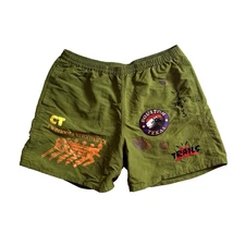 Travis Scott Cactus Jack Trails Army Green Patch 2020 Shorts Size Medium