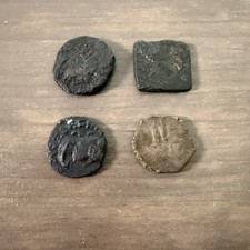 Four Ancient Coins (Unknown Era or Region)
