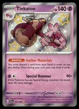 Tinkaton 167/091 PAF Paldean Fates Shiny Rare Pokemon Card - NM