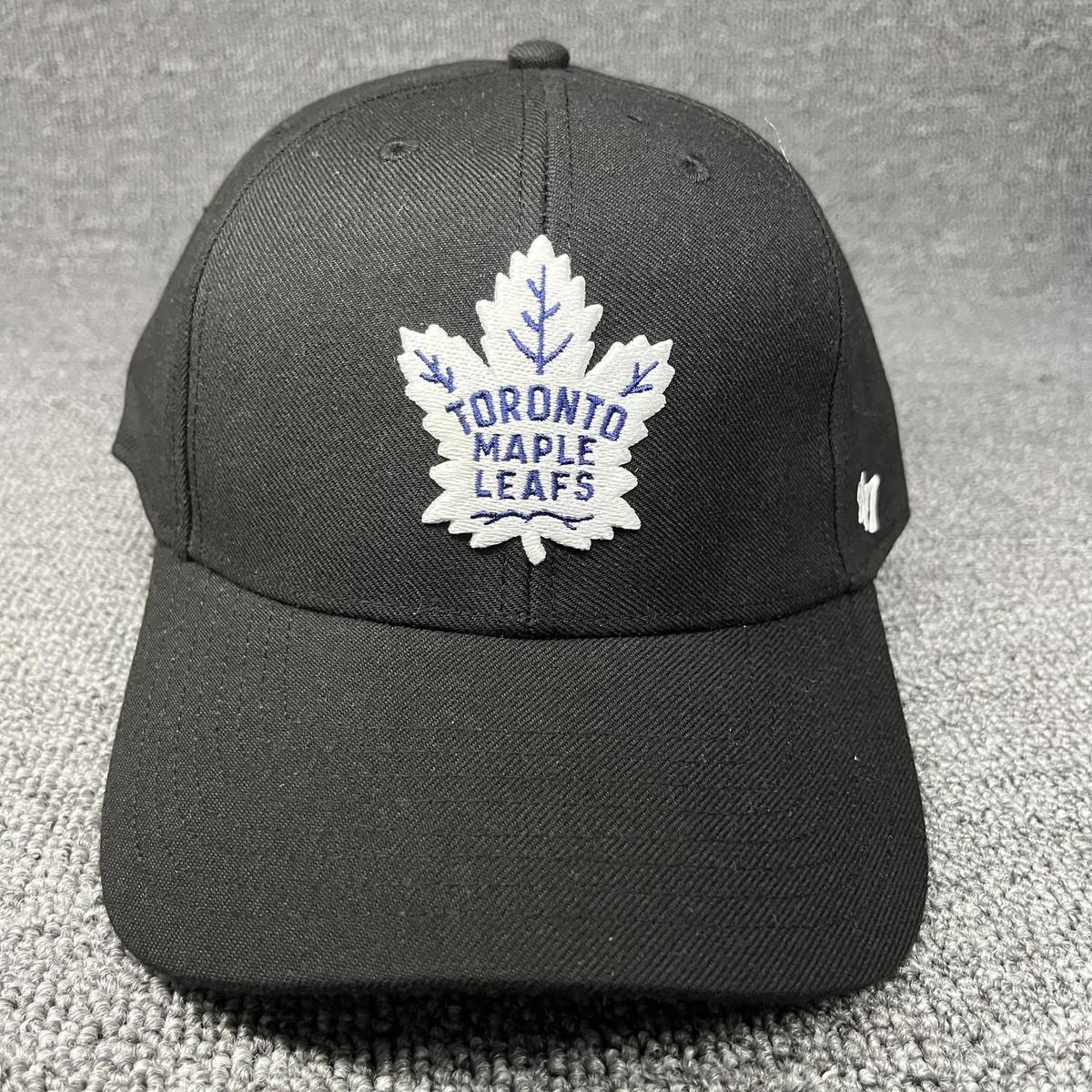 Toronto Maple Leafs '47 MVP Hat Black White Adjustable NHL Hockey Cap OSFA