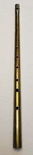 Vintage Handmade Solid Brass Low F Whistle 20" Heavy 8.6 oz Marked M/7