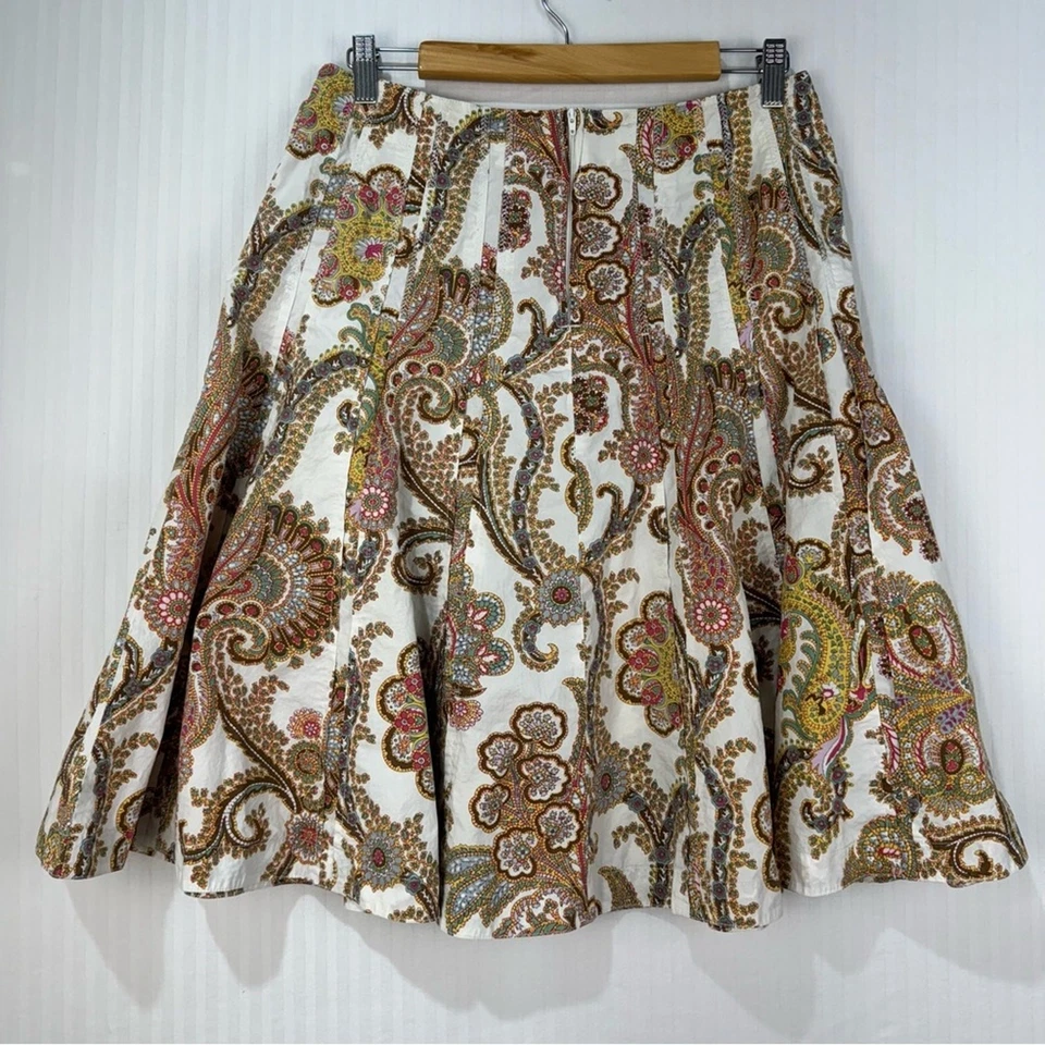 Falda midi completa CAbi para mujer 8 estampado cachemir occidental chic boho vaquera sureña Foto 3 de 4