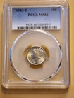 1945-D Mercury Dime PCGS MS-66 10c US Silver Collector Coin (B)