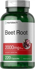 Beet Root Powder Capsules 2000mg | 220 Pills | Herbal Extract | by Horbaach