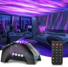 Star Projector,  Northern Galaxy Aurora Lights Projector with 33 Light Effects B