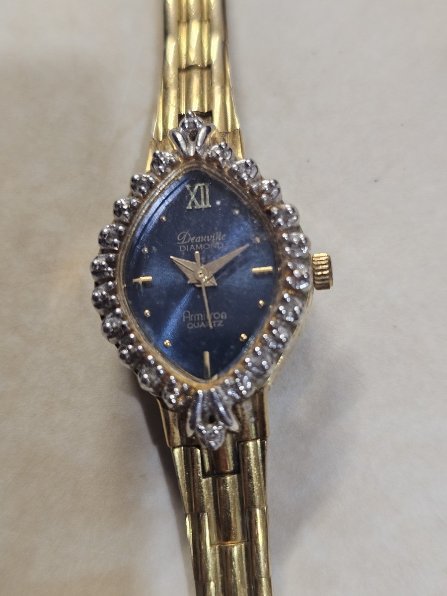 Vintage Deauville Armitron Gold Plated Cocktail Watch  display picture 1