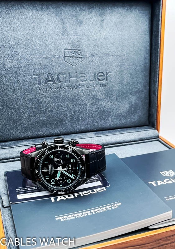 Tag Heuer Autavia Flyback Chronometer CBE511C 42mm Automatic Watch Box & Papers