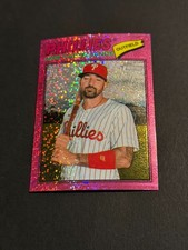 2026 Topps Heritage - Nick Castellanos #363 Chrome Pink Sparkle Refractor