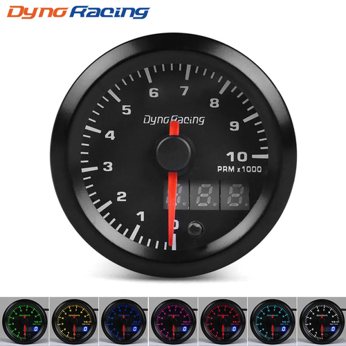 2" 52Mm 7 Colors LED Dual Display Boost Water Oil Temp Oil Pressure Voltmeter Ai - Picture 21 of 23