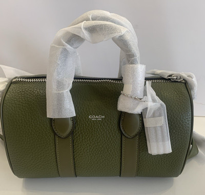 NWT COACH Compass Bag 25 Soft Pebble Leather, OLIVE CCB83 | eBay