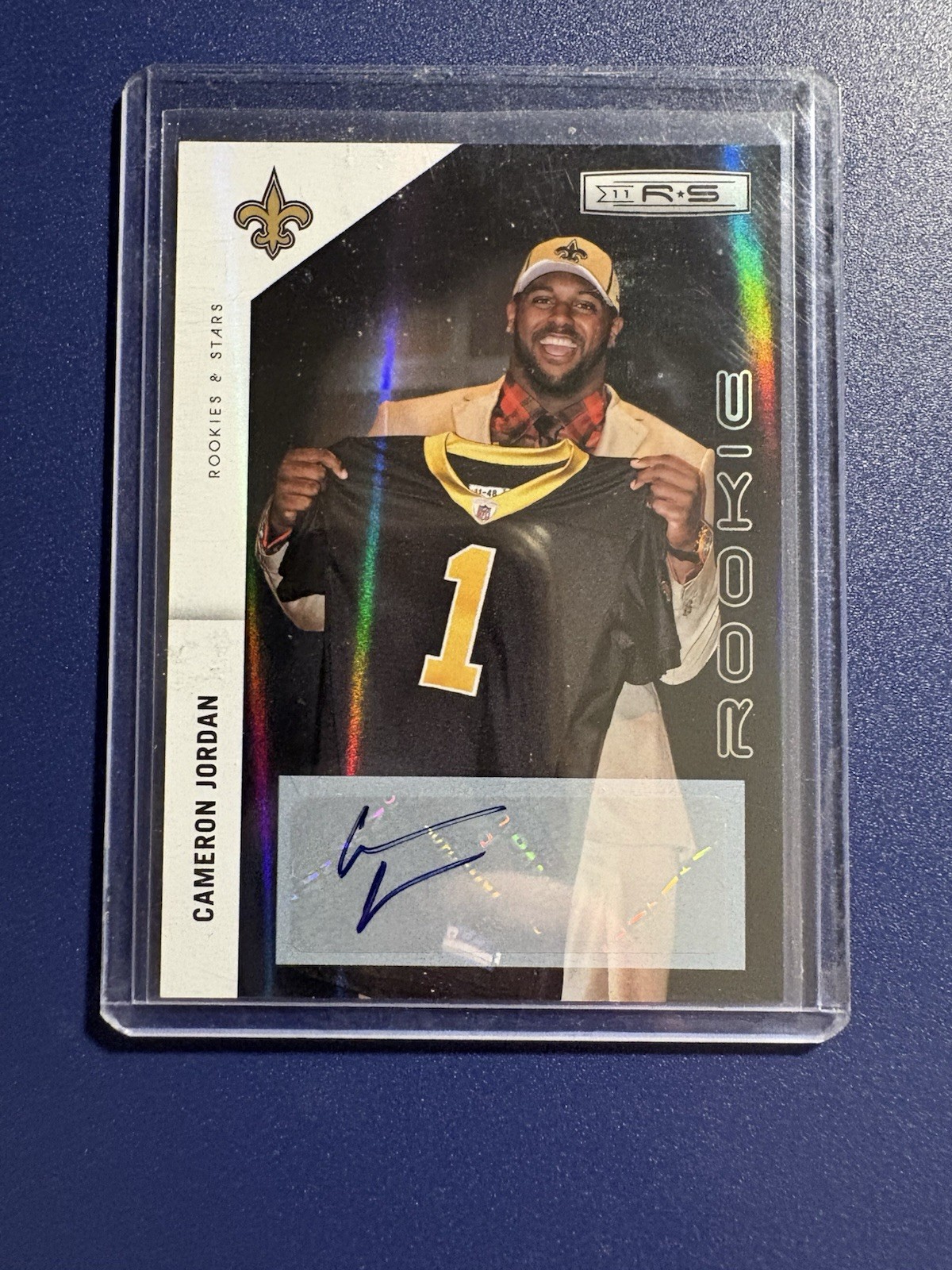Cameron Jordan Panini Rookies & Stars #168 Autograph Holofoil