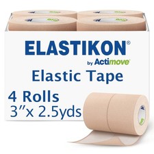 4 Rolls Elastic Athletic Tape Muscle Injury Sprain Support 3 Inch x 2.5 Yd
