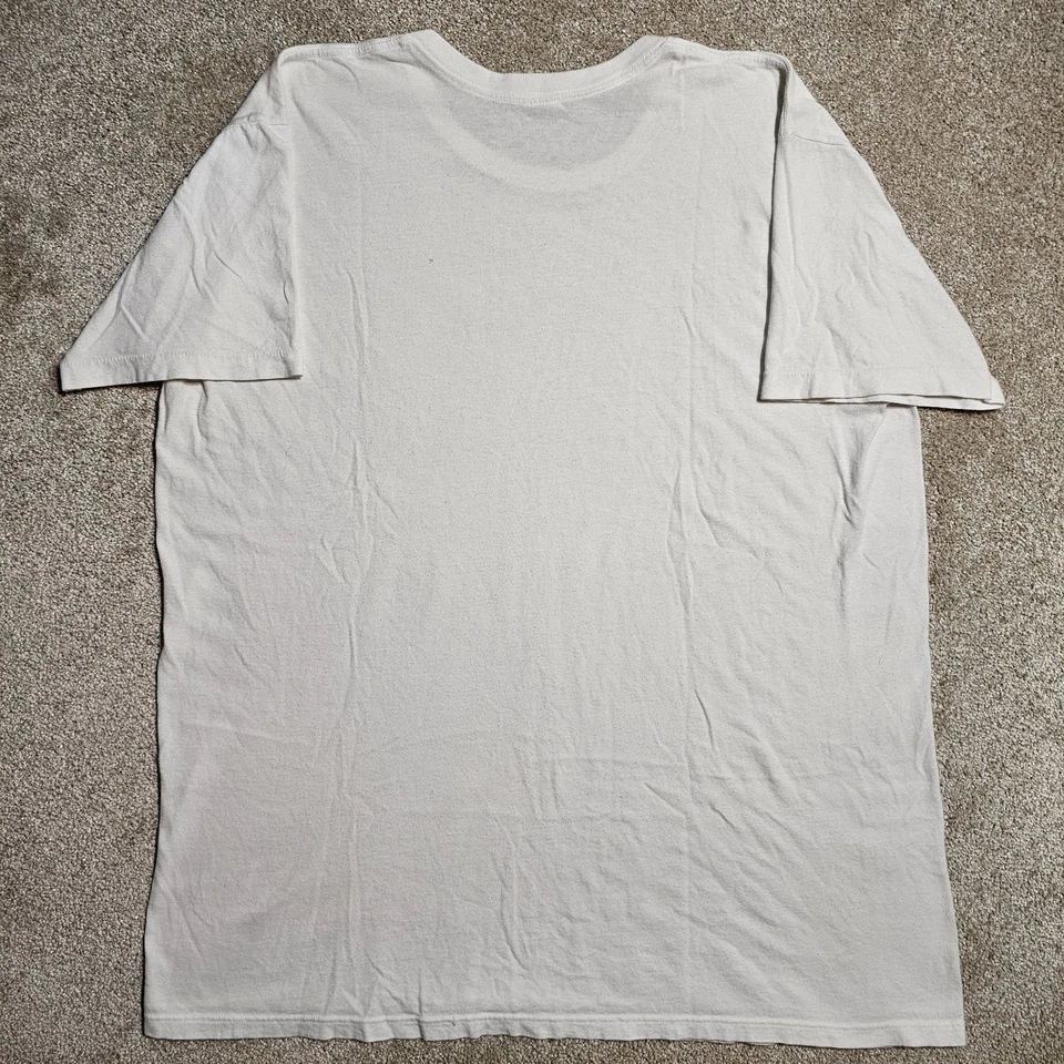 Camiseta Merona Manchada De Colección Años 90 Para Hombre XL Blanca En Blanco Vivida en Grunge Foto 2 de 4