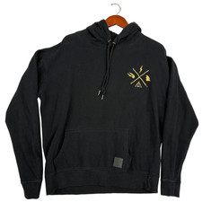 Harry Potter New York Hoodie Mens L Black Wizarding World Gold Graphic Pullover
