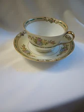 Antique Noritake Alicia. Footed Cup And Saucer 