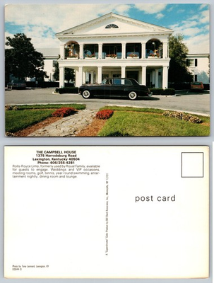 #ad The Campbell House Lexington Kentucky Postcard $3.99