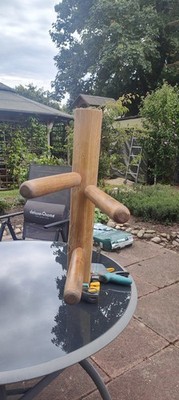 Wing Tzun  Holzpuppe mit Feder Arme Sehr Gute Training Eigenbau Unikat