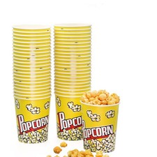 32 Oz Popcorn Boxes 44 Pack Disposable Popcorn Buckets Popcorn Cups Cute Po...