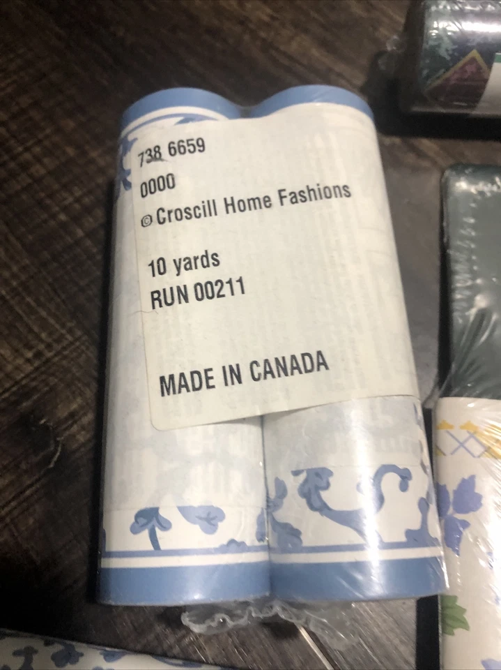 Lot 28 NOS Vintage Wallpaper Border Laura Ashley Croscill Imperial Floral Office - Image 3 of 4