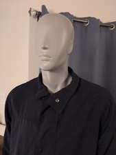 Bulwark Nomex Lightweight Lined Bomber Jacket Mens Large Navy FR Flame Resistant