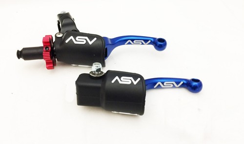 ASV F4 Pro Clutch Lever Red Short Honda CR80/85 CR125 CR250 CR500 years inside