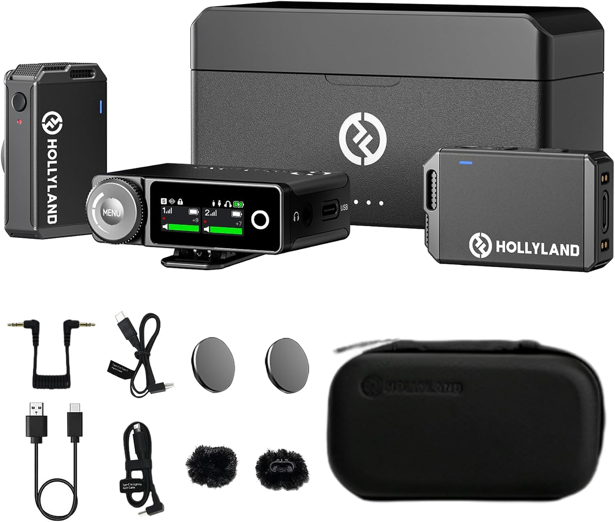 Hollyland Lark Max Duo Wireless Lavalier Microphone System