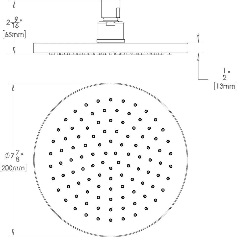 Cabezal de ducha de lluvia Speakman S-2762-BBZ-E175 Neo/latón cepillado Foto 2 de 4
