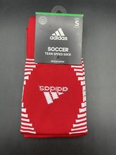 New adidas Soccer Team Speed Socks Red Size Small Youth Size 13c - 4Y