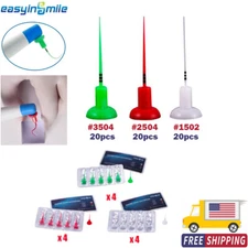 60Tip Dental Endo Activator Tip Sonic Irrigator Root Canal Cleaning No Break USA