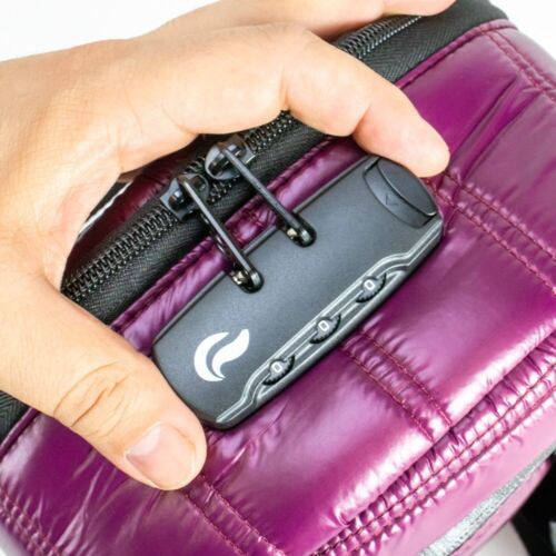 Skunk Raven Smell Proof Backpack Odorless with Combo Lock - PURPLE PUFF - Picture 5 of 13